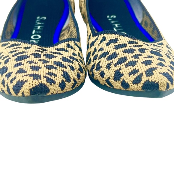 Rothy's women's Retired "The Point" Animal Print Flats size 8 - Picture 4 of 12